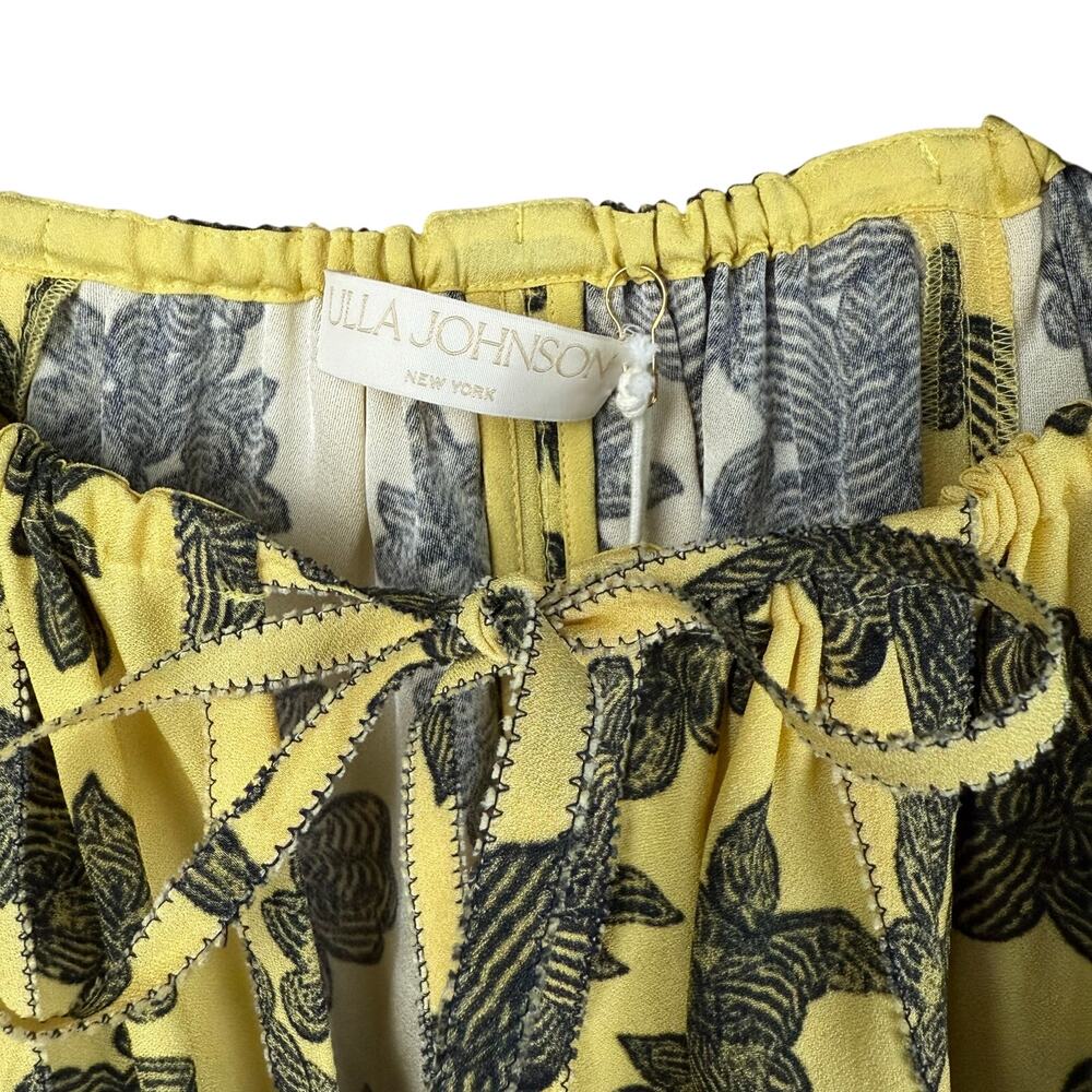 ULLA JOHNSON Marcellana Puff Sleeve Top in Solaris - Picture 13 of 13